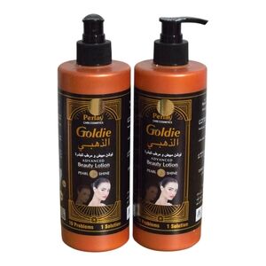 X2 Perlay Goldie Brightening Beauty Lotion 550ml 2pieces